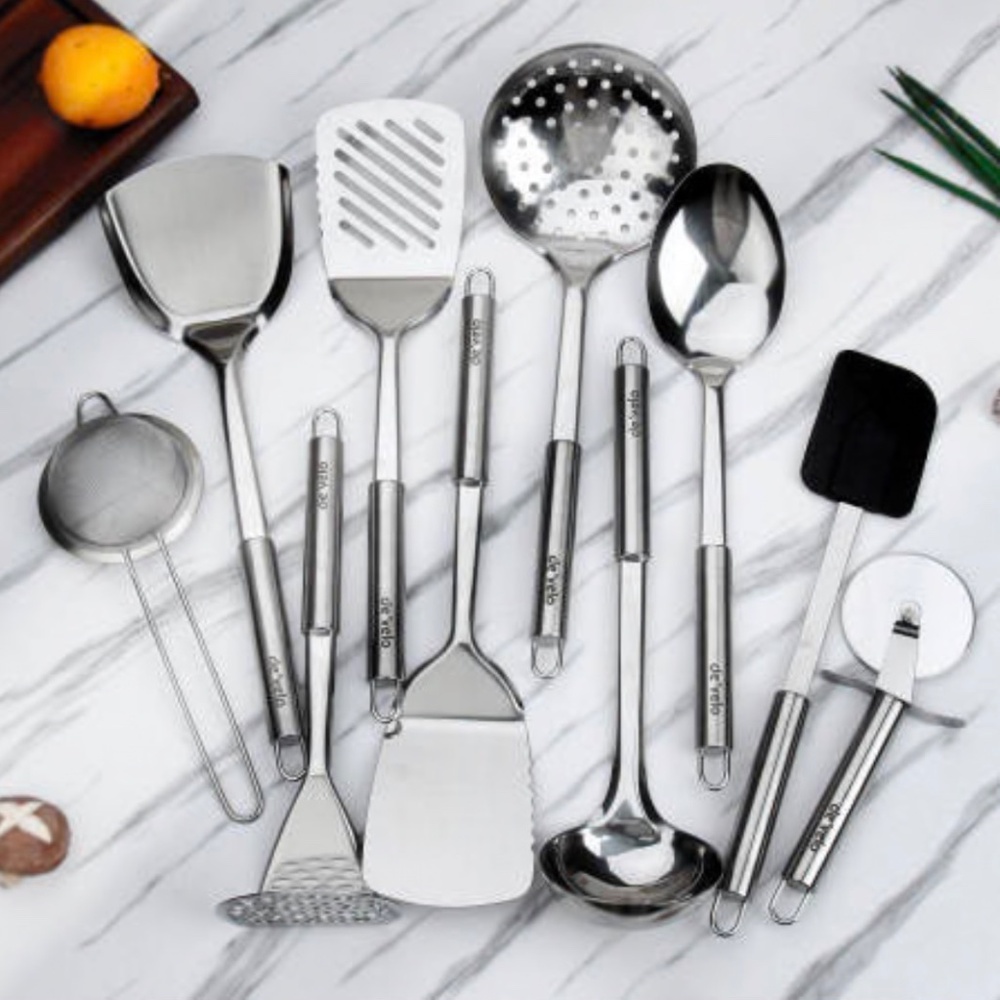 Stainless Steal Kitchen Cooking Utensil Set 23 Piece. New With Box. - Picture 4 of 6